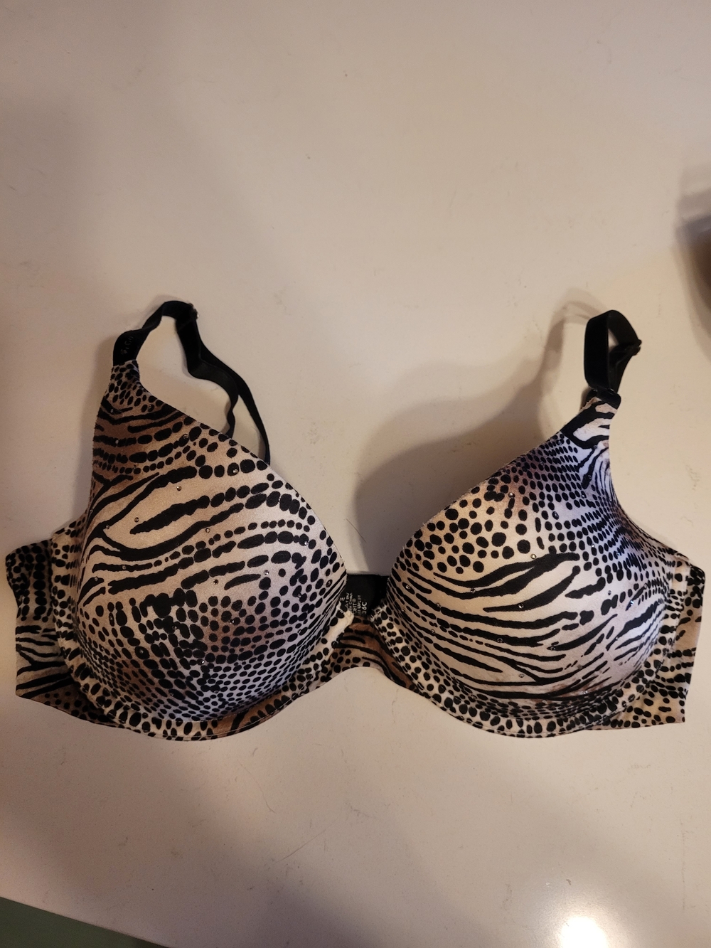 Victoria's Secret Biofit Demi Uplift Bra Animal Print 36C